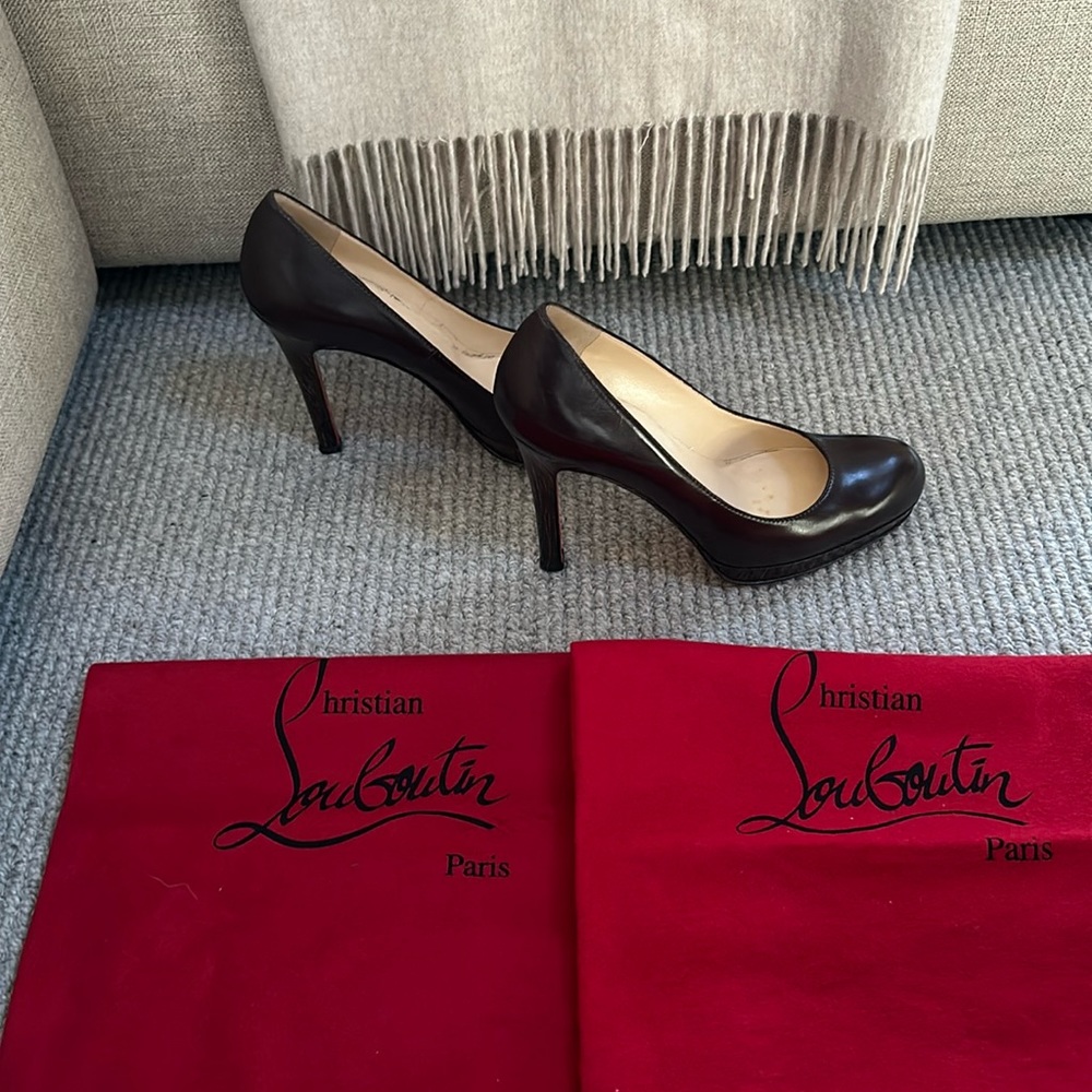 Christian Louboutin Dark Brown Heels